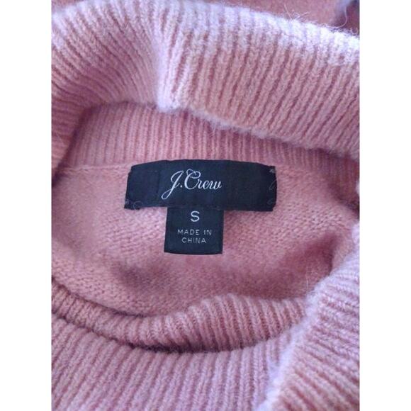 J. Crew Pink Lowell Turtleneck Sweater Dress Super Soft Yarn Wool Blend Sz Small - Picture 4 of 5